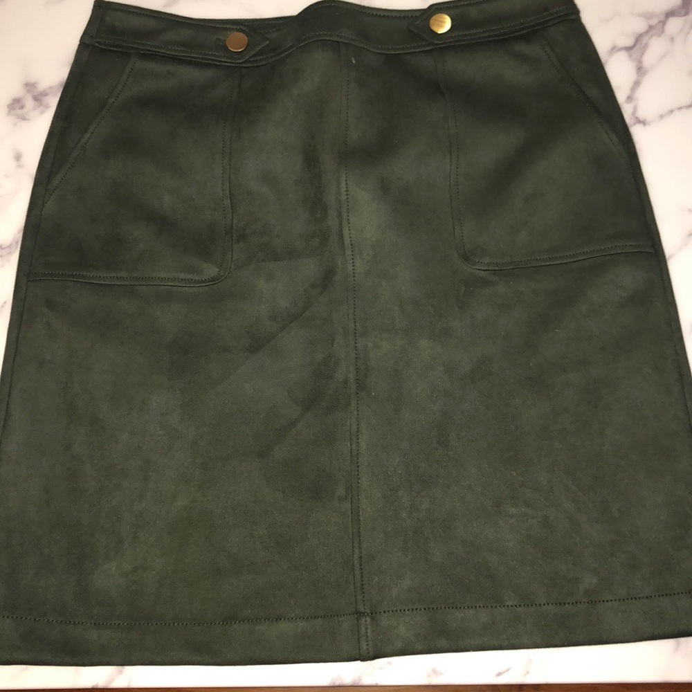 NWOT LOFT suade skirt